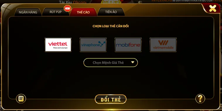 Rút tiền qua thẻ cào nhanh chóng được ưu tiền lựa chọn tại Hitclub.