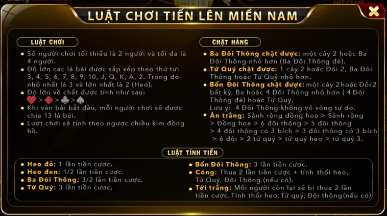 Kinh Nghiệm Chơi Tiến Lên Miền Nam Tại HitClub Giúp Bạn Thắng Lớn Mỗi Ngày